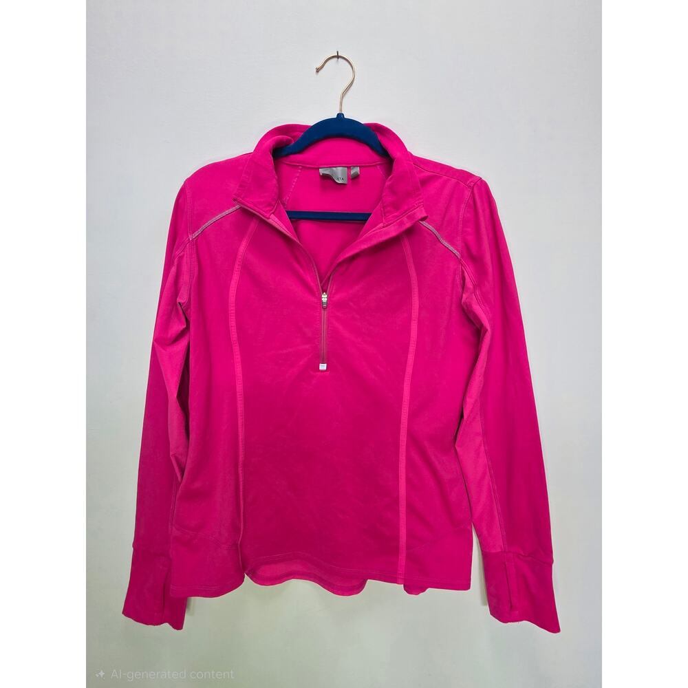 Athleta Women’s Half Zip Performance Pullover Pink Size Medium
